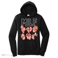 Milf Man I Love Feet Funny Graphic Sarcastic Women's Hoodie thumb 0