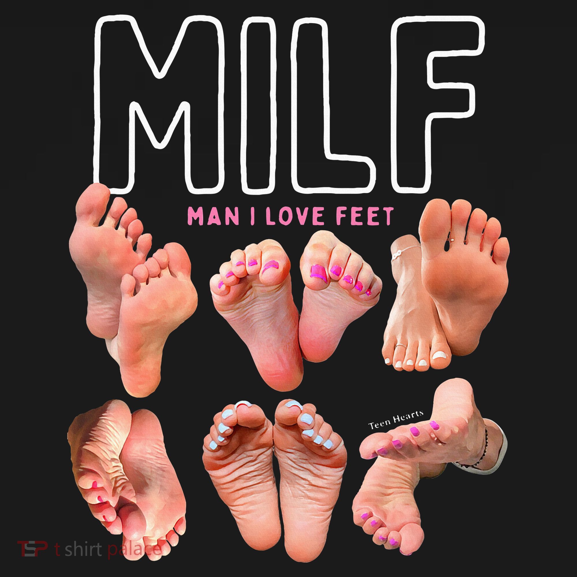 Milf Man I Love Feet Funny Graphic Sarcastic Women's Tank Top