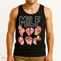 Milf Man I Love Feet Funny Graphic Sarcastic Tank Top thumb 3