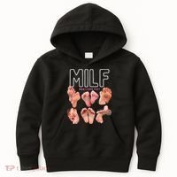 Milf Man I Love Feet Funny Graphic Sarcastic Kids Hoodie thumb 0