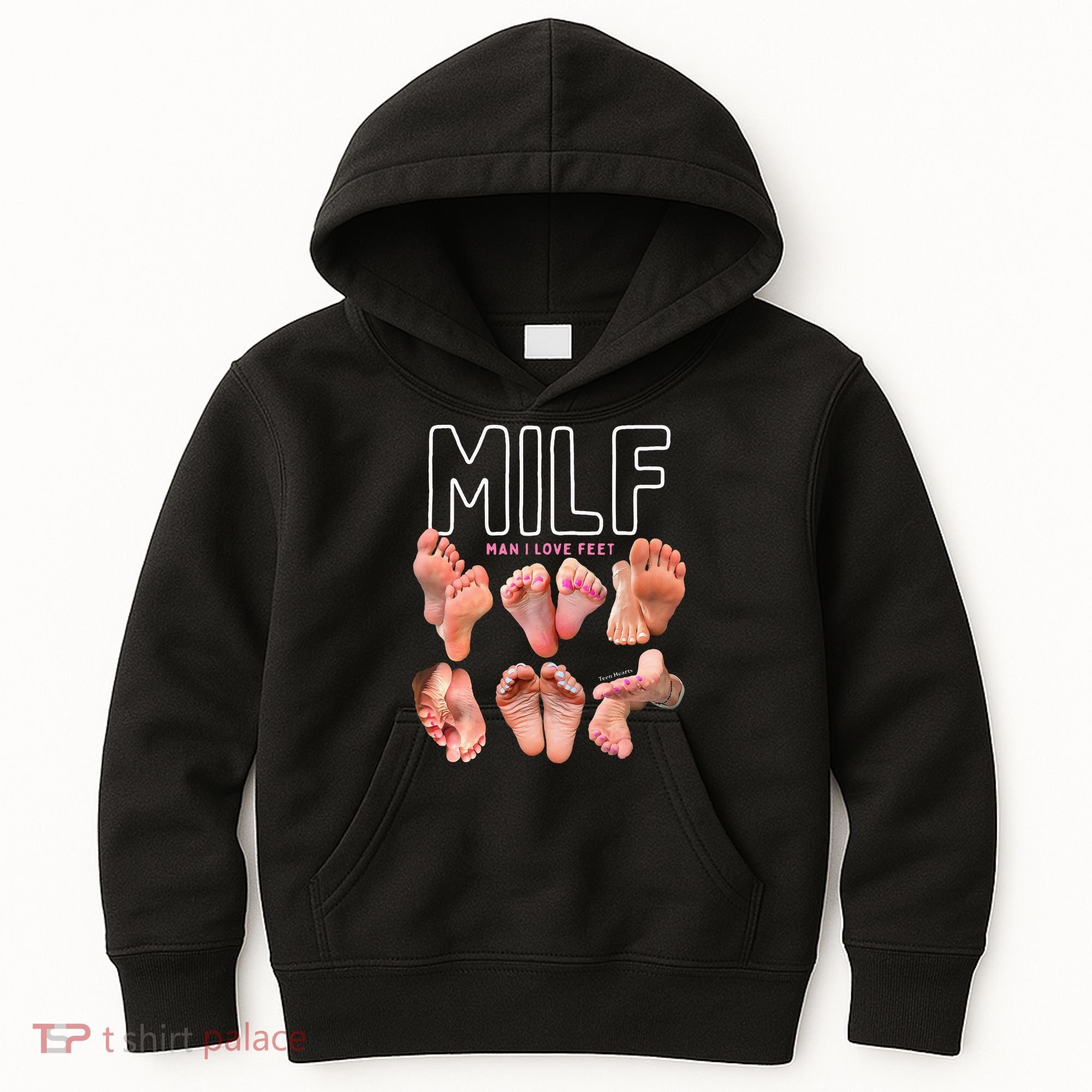Milf Man I Love Feet Funny Graphic Sarcastic Kids Hoodie