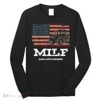 MILF Man I Love Farming Funny Farm Tractor Lover Long Sleeve Shirt thumb 0