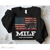 MILF Man I Love Farming Funny Farm Tractor Lover Sweatshirt thumb 2