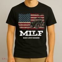 MILF Man I Love Farming Funny Farm Tractor Lover T-Shirt thumb 3