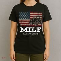 MILF Man I Love Farming Funny Farm Tractor Lover T-Shirt thumb 4