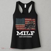 MILF Man I Love Farming Funny Farm Tractor Lover Women's Tank Top thumb 3