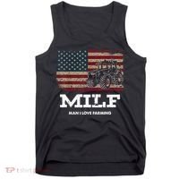 MILF Man I Love Farming Funny Farm Tractor Lover Tank Top thumb 0