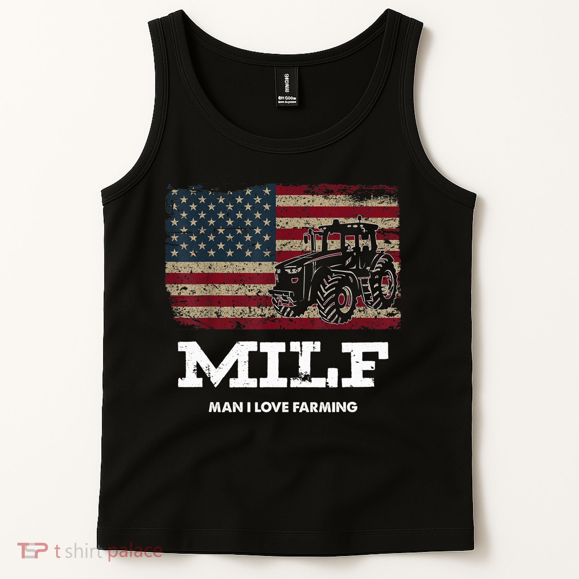 MILF Man I Love Farming Funny Farm Tractor Lover Tank Top