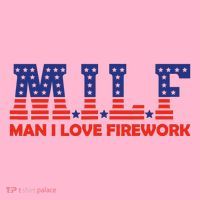 Milf Man I Love Fireworks Funny American 4th Of July Coaster thumb 2