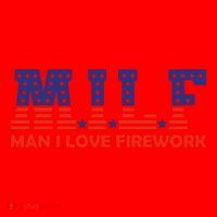 Milf Man I Love Fireworks Funny American 4th Of July Santa Hat thumb 1
