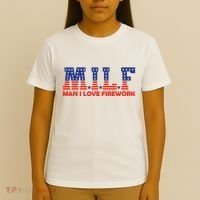 Milf Man I Love Fireworks Funny American 4th Of July T-Shirt thumb 4