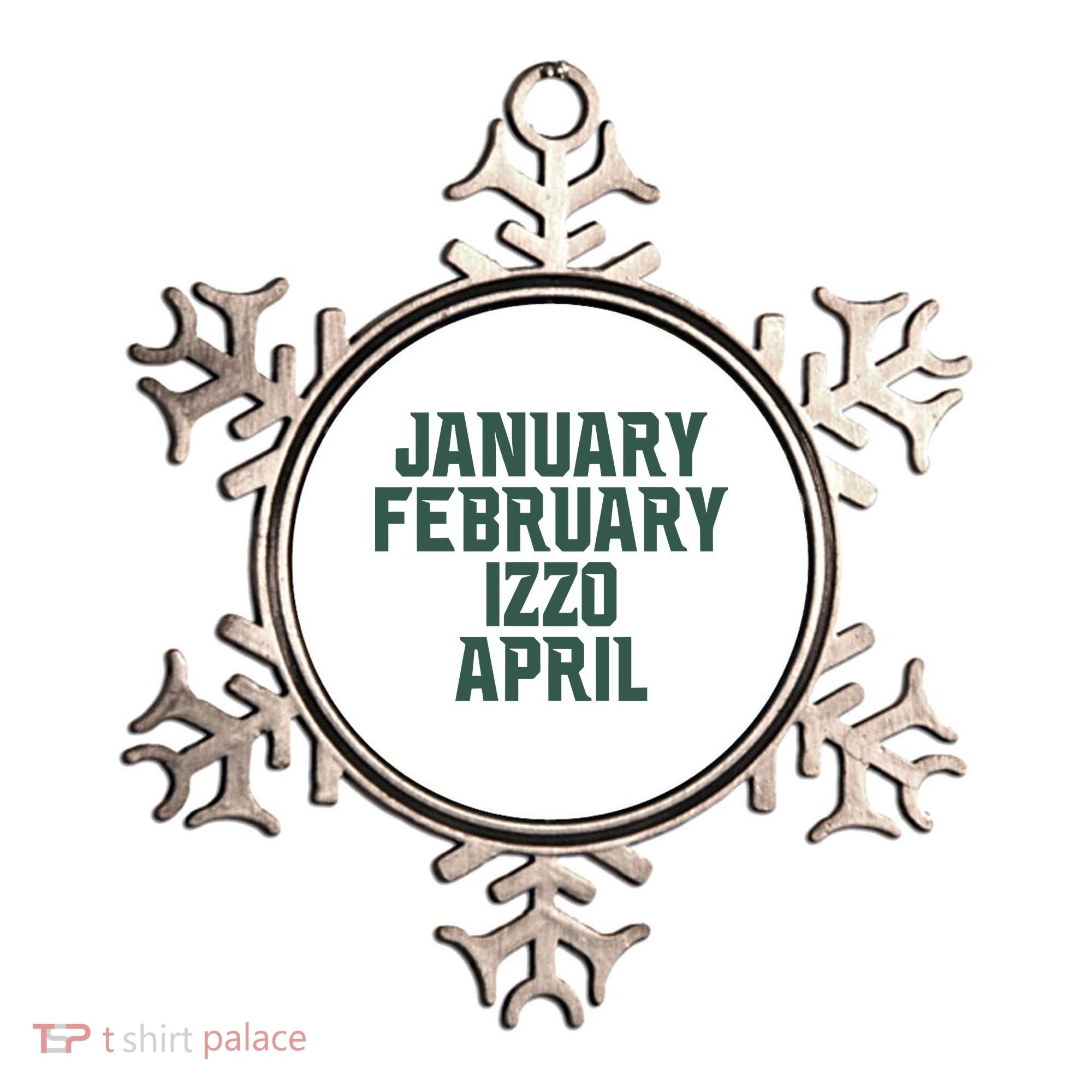 Ms Months January February Izzo April Ornament