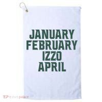 Ms Months January February Izzo April Golf Towel thumb 0