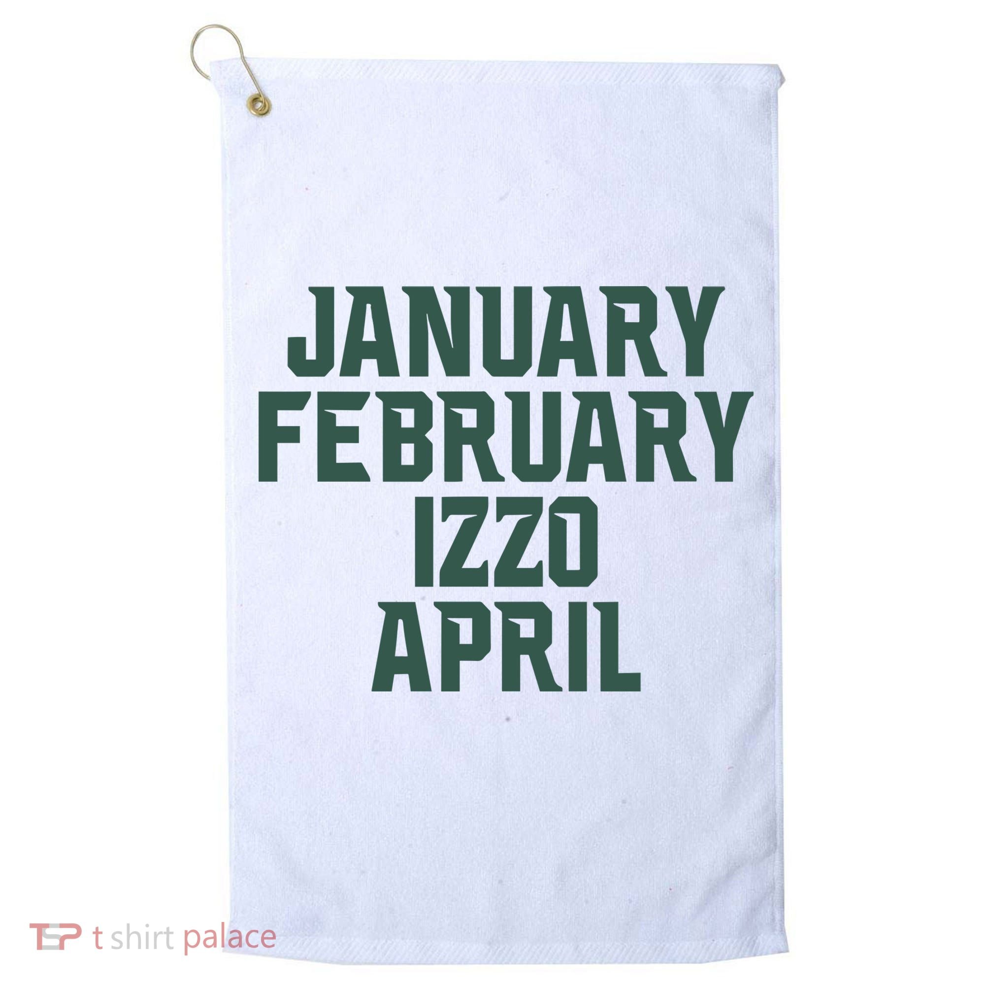 Ms Months January February Izzo April Golf Towel