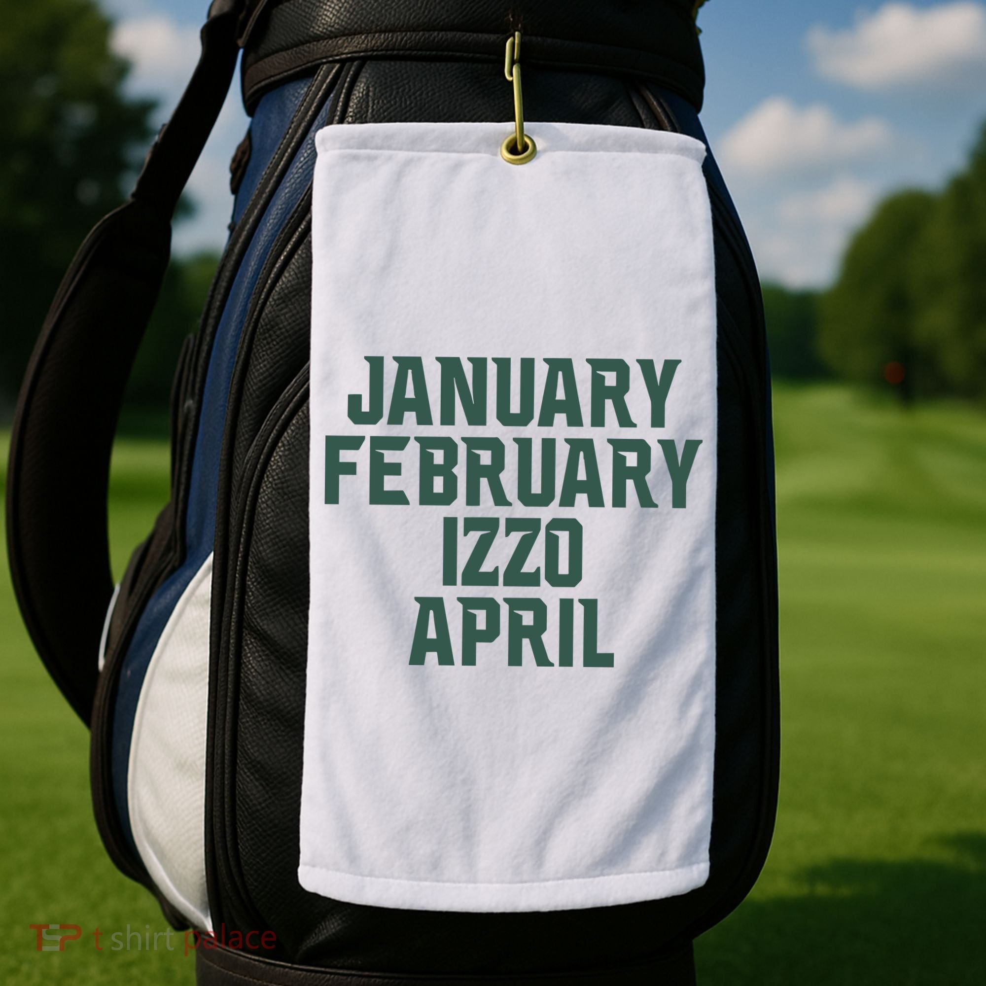 Ms Months January February Izzo April Golf Towel