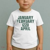 Ms Months January February Izzo April Toddler T-Shirt thumb 2