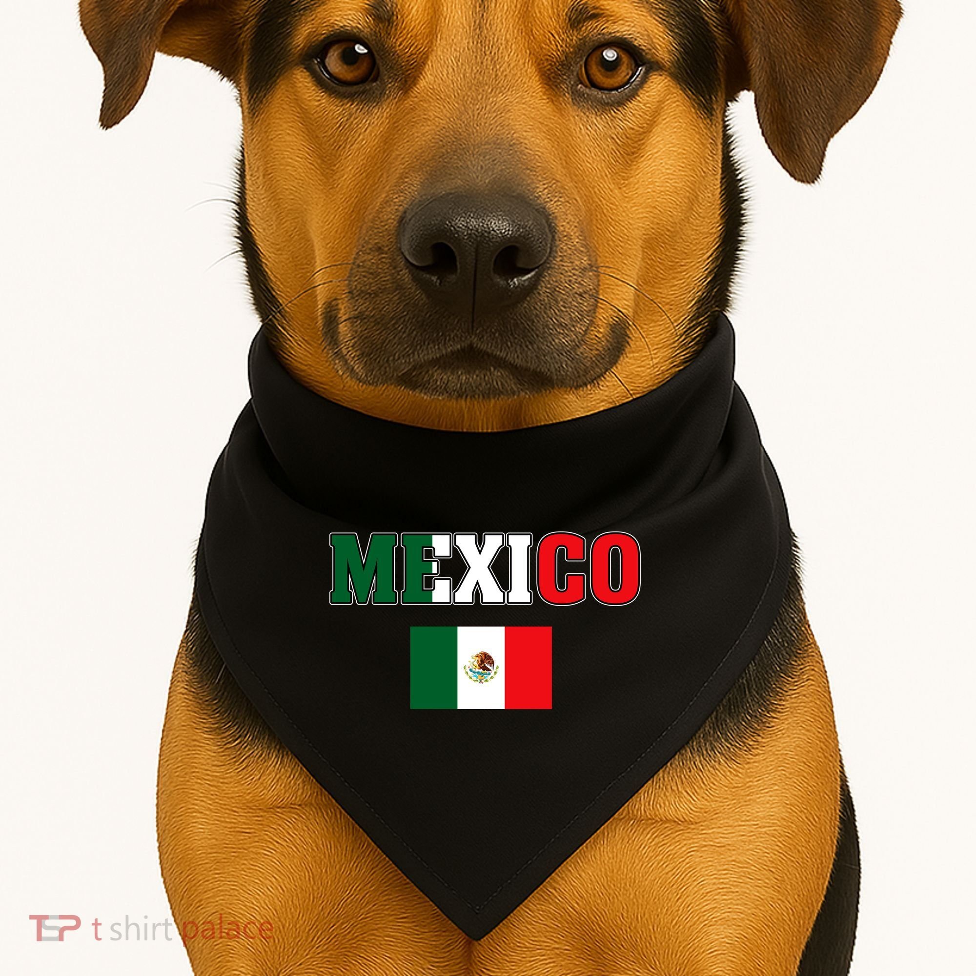 Mexico Mexican Jersey Flag USA-Made Doggie Bandana