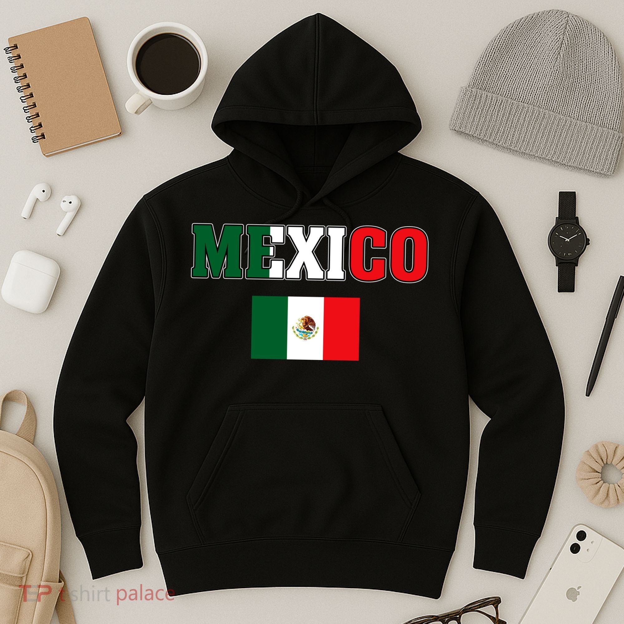 Mexico Mexican Jersey Flag Hoodie
