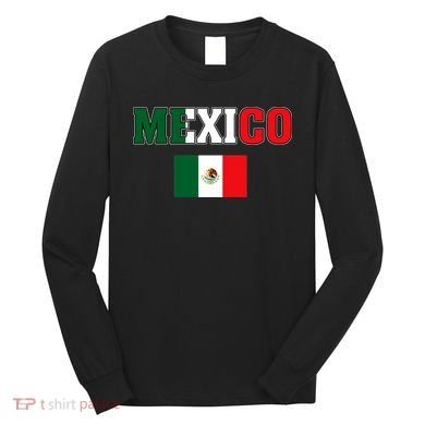 Mexico Mexican Jersey Flag Long Sleeve Shirt