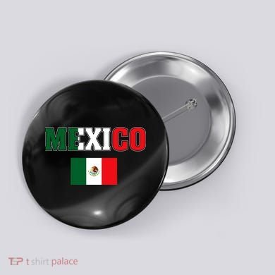 Mexico Mexican Jersey Flag Button