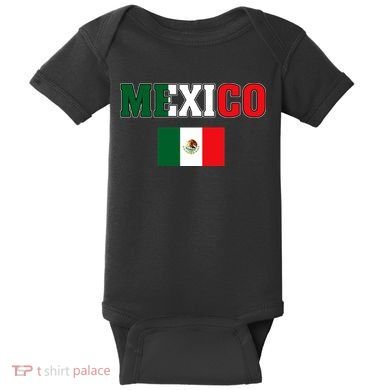 Mexico Mexican Jersey Flag Baby Bodysuit