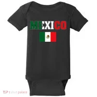 Mexico Mexican Jersey Flag Baby Bodysuit thumb 0