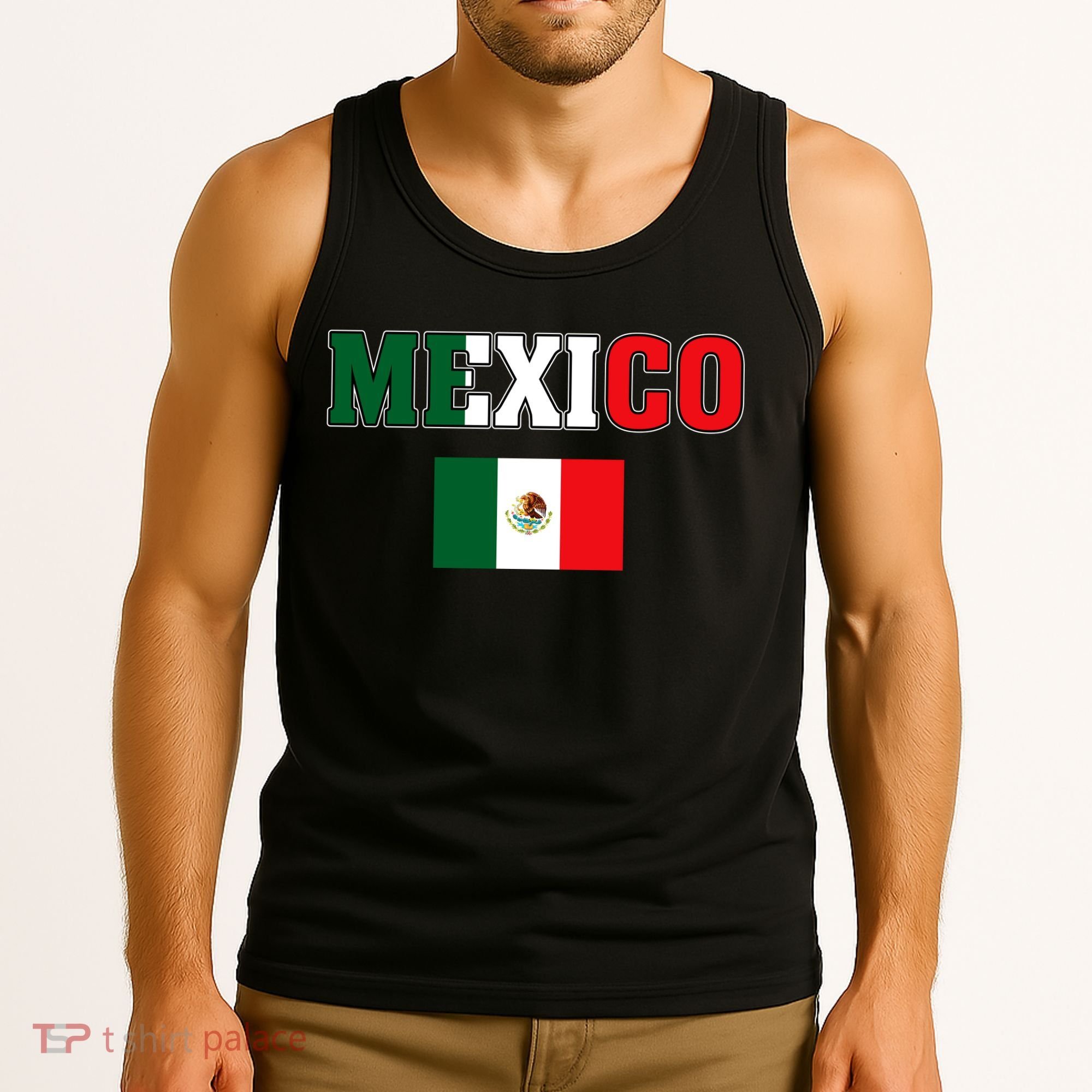 Mexico Mexican Jersey Flag Tank Top