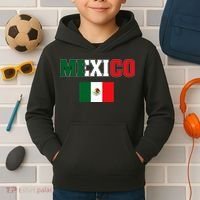 Mexico Mexican Jersey Flag Kids Hoodie thumb 2