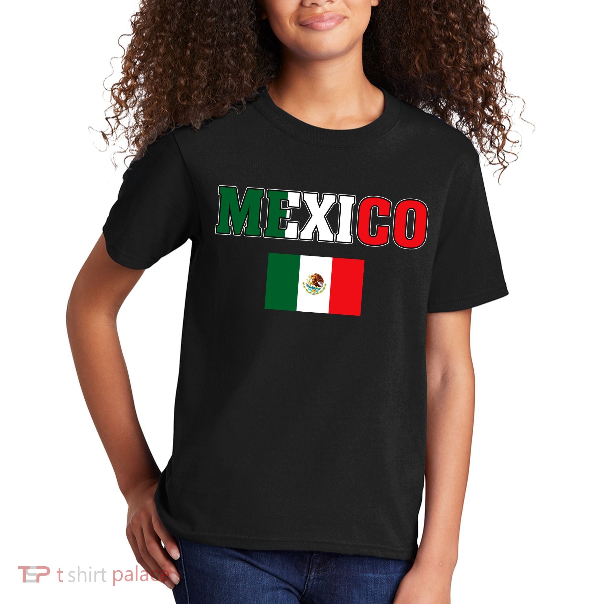 Mexico Mexican Jersey Flag Kids T-Shirt