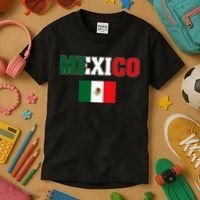 Mexico Mexican Jersey Flag Kids T-Shirt thumb 3