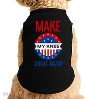 Make My Knee Great Again Funny Surgery Injury Recovery Doggie Tank thumb 0