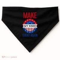 Make My Knee Great Again Funny Surgery Injury Recovery USA-Made Doggie Bandana thumb 0