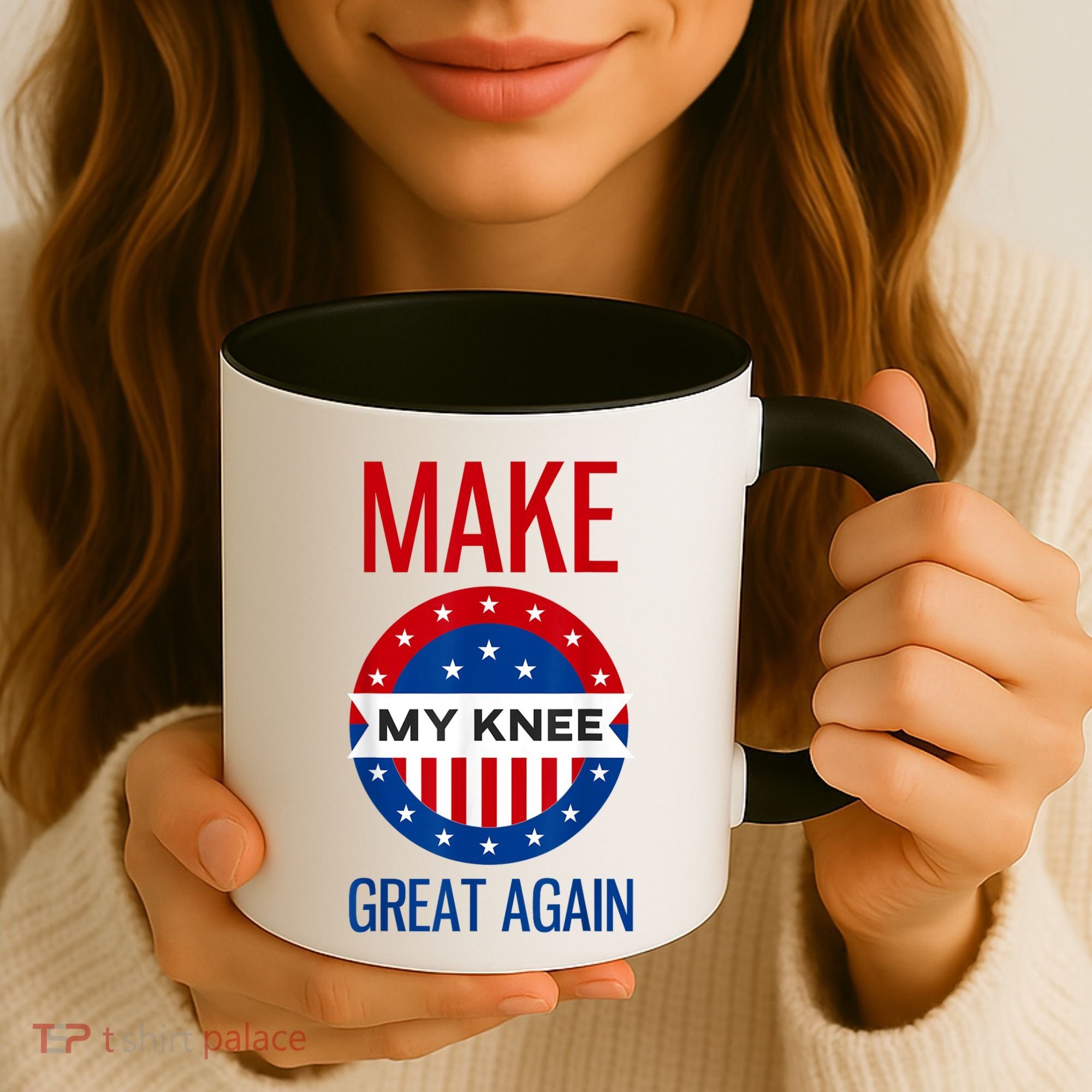 Make My Knee Great Again Funny Surgery Injury Recovery Coffee Mug