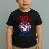 Make My Knee Great Again Funny Surgery Injury Recovery Toddler T-Shirt thumb 2