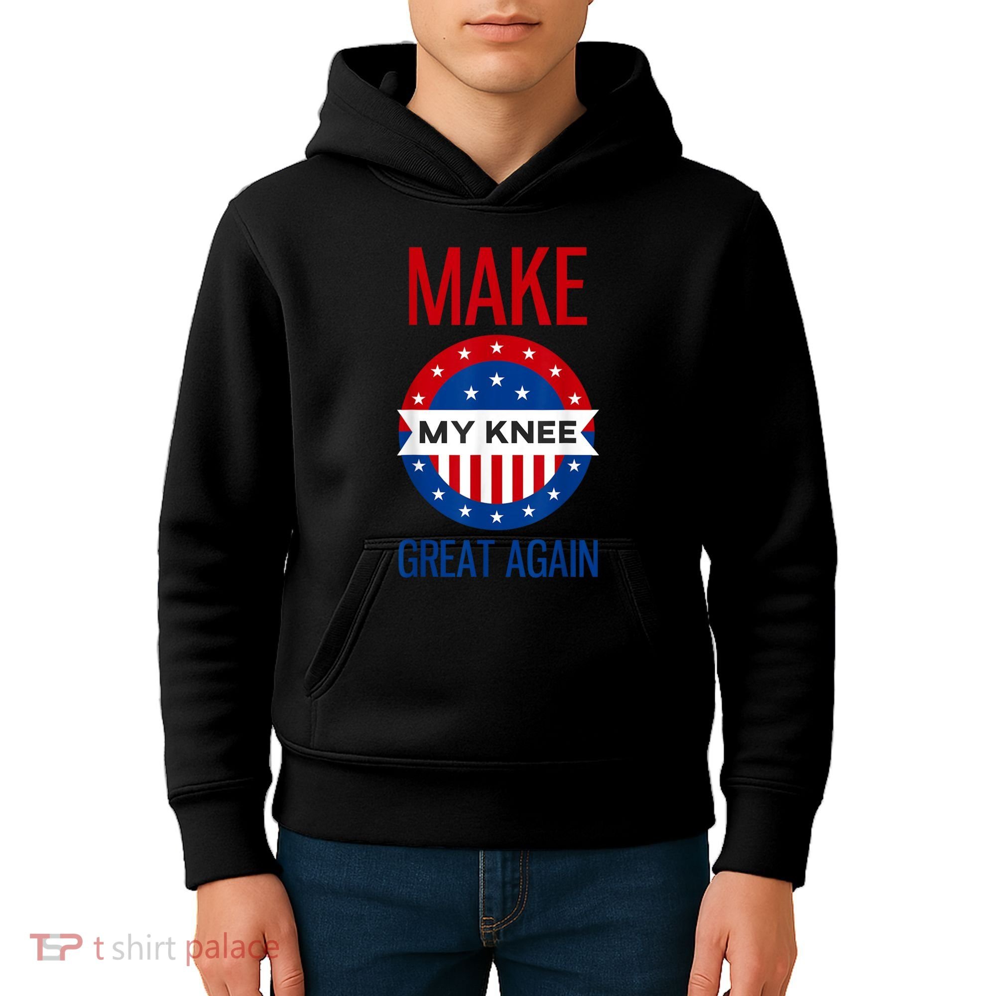 Make My Knee Great Again Funny Surgery Injury Recovery Kids Hoodie
