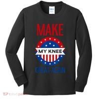 Make My Knee Great Again Funny Surgery Injury Recovery Kids Long Sleeve Shirt thumb 0