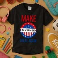 Make My Knee Great Again Funny Surgery Injury Recovery Kids T-Shirt thumb 3