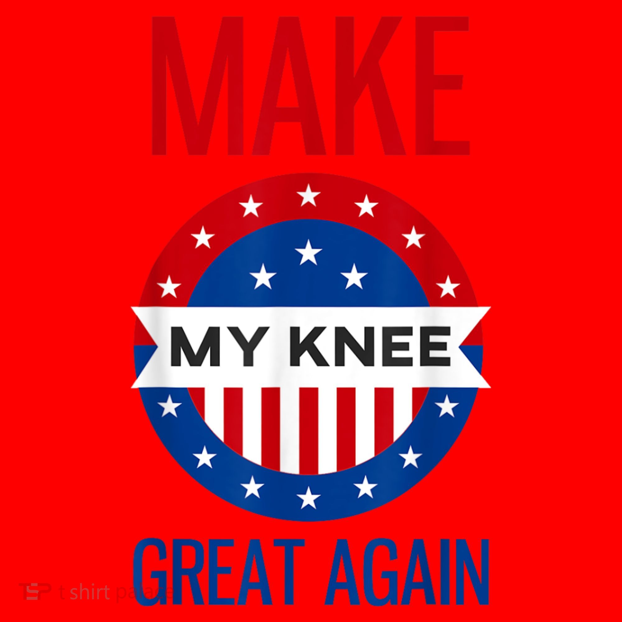 Make My Knee Great Again Funny Surgery Injury Recovery Santa Hat