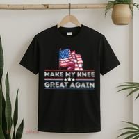 Make My Knee Great Again Funny Surgery Injury Recovery T-Shirt thumb 2
