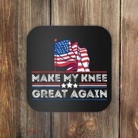 Make My Knee Great Again Funny Surgery Injury Recovery Coaster thumb 0