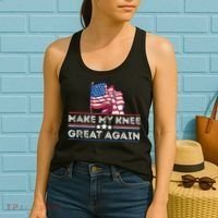 Make My Knee Great Again Funny Surgery Injury Recovery Women's Tank Top thumb 2