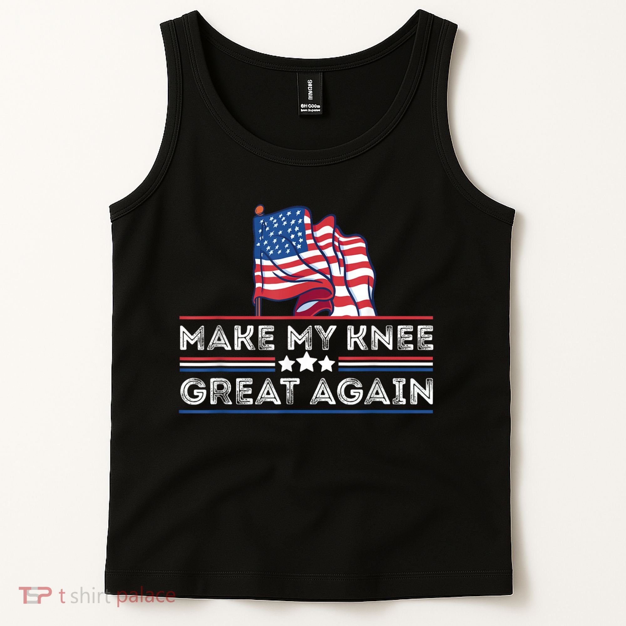 Make My Knee Great Again Funny Surgery Injury Recovery Tank Top