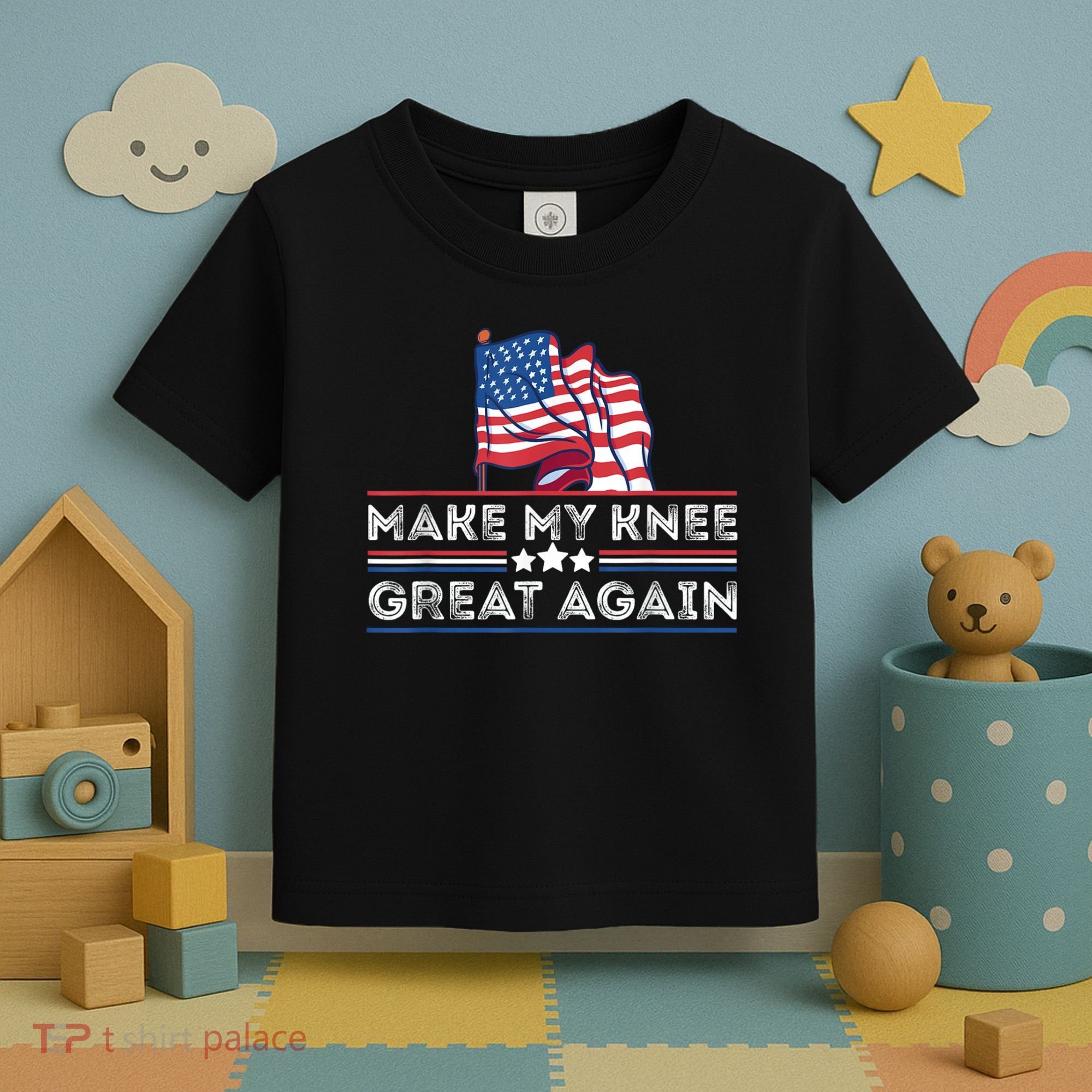 Make My Knee Great Again Funny Surgery Injury Recovery Toddler T-Shirt