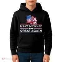 Make My Knee Great Again Funny Surgery Injury Recovery Kids Hoodie thumb 4