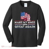 Make My Knee Great Again Funny Surgery Injury Recovery Kids Long Sleeve Shirt thumb 0