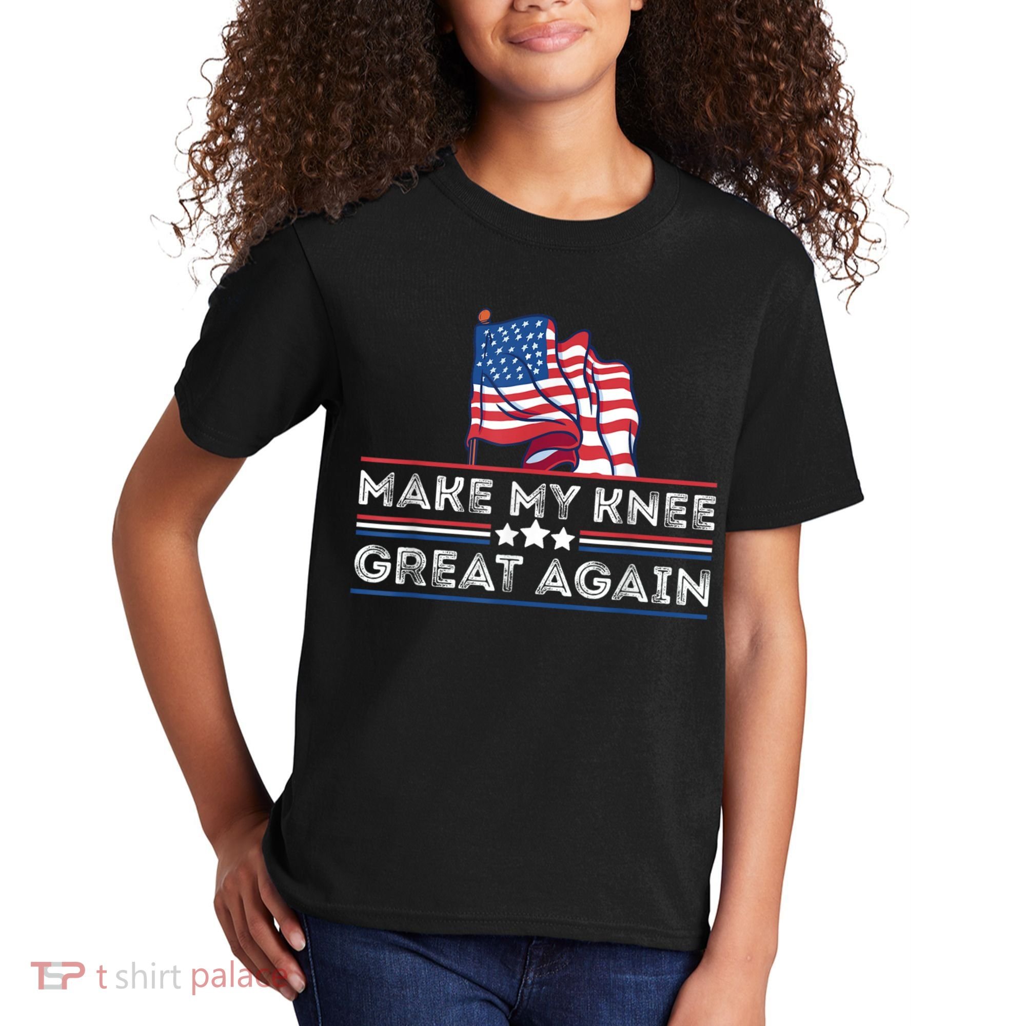 Make My Knee Great Again Funny Surgery Injury Recovery Kids T-Shirt