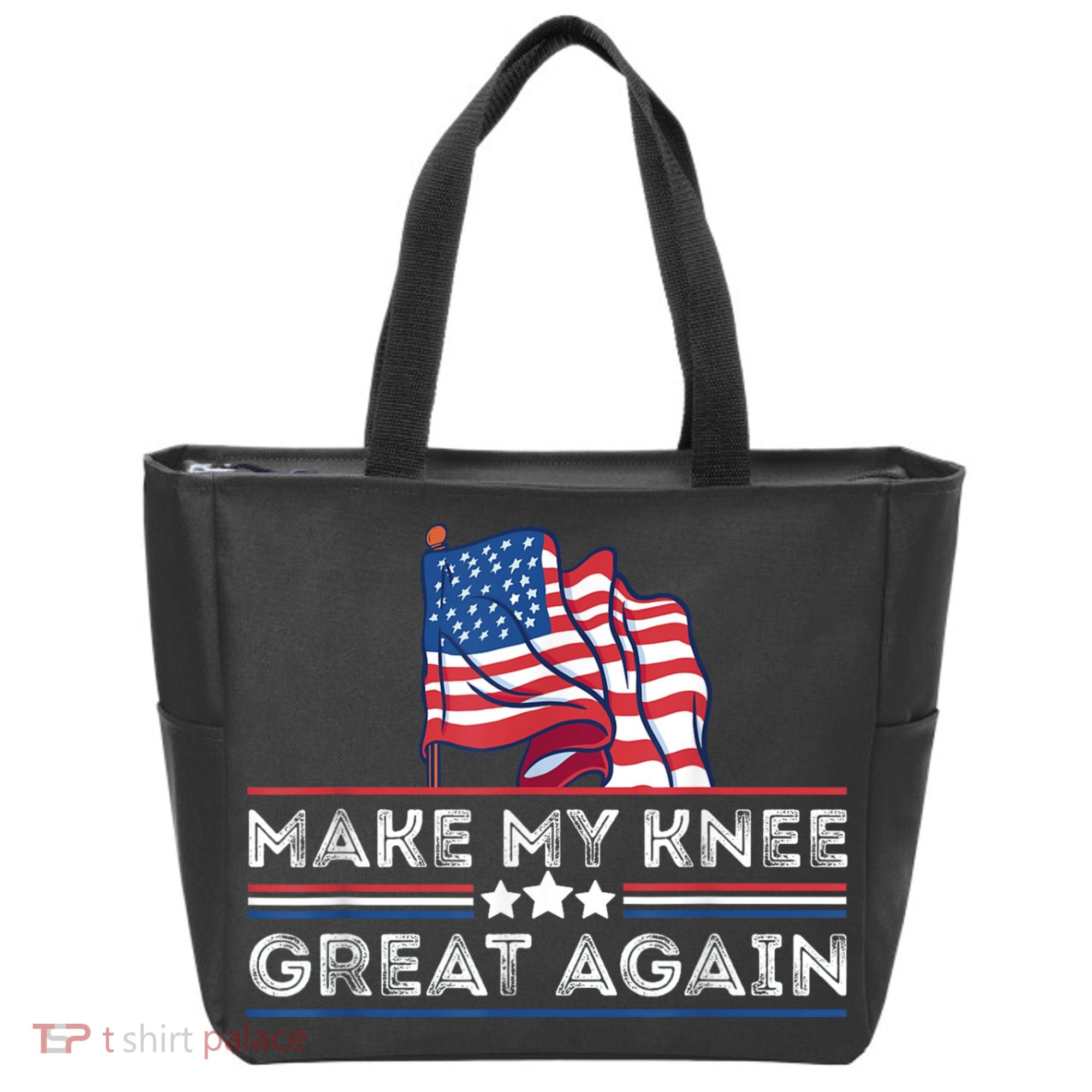 Make My Knee Great Again Funny Surgery Injury Recovery Tote Bag