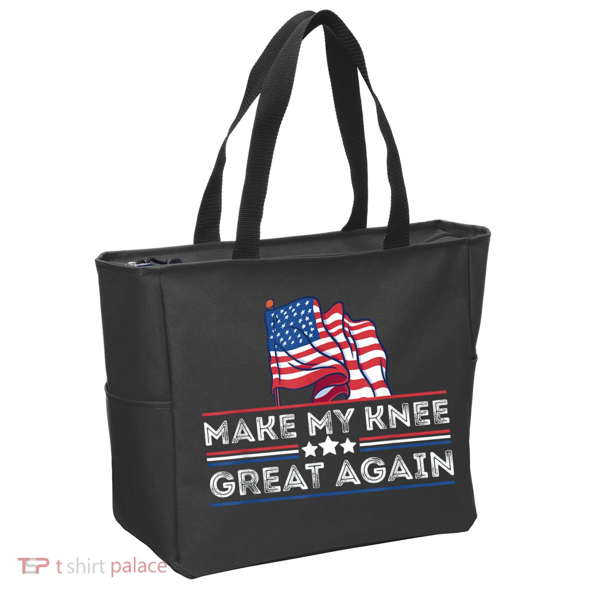 Make My Knee Great Again Funny Surgery Injury Recovery Tote Bag