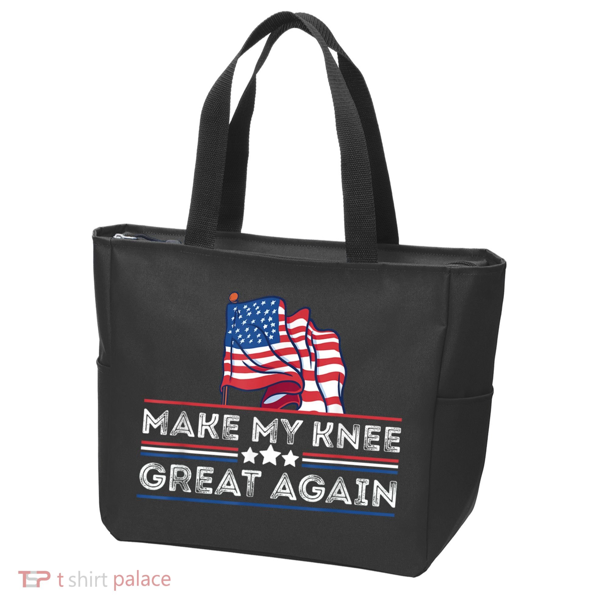 Make My Knee Great Again Funny Surgery Injury Recovery Tote Bag
