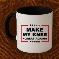 Make My Knee Great Again Funny Trump Injury Recovery Gift Coffee Mug thumb 2